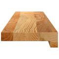 vidaXL Okenný parapet 2 ks svetlohnedá 80x15x2 cm dubový masív