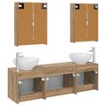 vidaXL Set kabinetov do kúpeľne 5 ks Dub artisan Kompozitné drevo