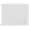 vidaXL TV skrinka s LED svetlami lesklá biela 135x39x30 cm