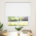 vidaXL Roleta Zatemnenie biela 120x150cm Šírka látky 116,6cm Polyester