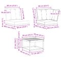 vidaXL Záhradná súprava gaučov 10 ks Prírodná a svetlosivá