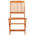 vidaXL 9-dielny skladací vonkajší jedálenský set eukalyptové drevo