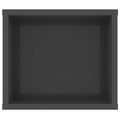 vidaXL Závesná TV skrinka, lesklá sivá 100x30x26,5cm, kompozitné drevo