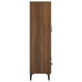 vidaXL Vysoká skrinka hnedý dub 70x31x115 cm spracované drevo