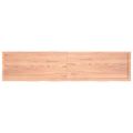 vidaXL Stolová doska bledohnedá 220x50x(2-4) cm ošetrený masívny dub