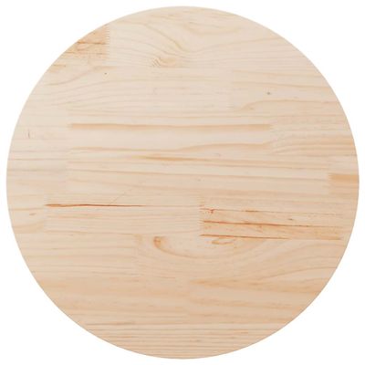 vidaXL Stolová doska Ø90x2,5 cm masívna borovica