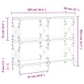 vidaXL Konzolový stolík hnedý dub 100x28x80,5 cm kompozitné drevo