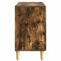 vidaXL Servírovacia skriňa Dymový dub 89 x 34,5 x 60 cm