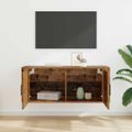 vidaXL Nástenná skriňa pre TV 100 x 34,5 x 40 cm Staré drevo