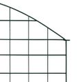 vidaXL Oblúkový záhradný plot 77,5x78,5 cm, zelený