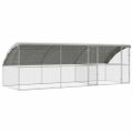 vidaXL Klietka pre sliepky 3 ks Strieborná 600 x 200 x 200 cm