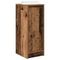 vidaXL Botník staré drevo 29,5x34x76 cm kompozitné drevo