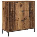vidaXL Servírovacia skriňa Staré drevo 79,5 x 33 x 82 cm