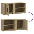 vidaXL TV skrinka dub sonoma 80x31,5x36 cm spracované drevo