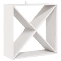 vidaXL Regál na víno 2 ks Biela 62 x 25 x 62 cm