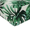 vidaXL Vankúš na vonkajšiu pohovku Polyester Vzor s listami 60 x 60 cm