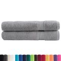 vidaXL Prémiové uteráky do sauny SOLUND 2 ks sivé 80x200 cm 600 g/m2
