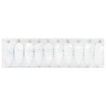 vidaXL Vianočná guľa z ihličia 40 ks Biela 4 x 9 cm Plast