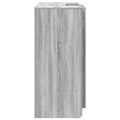 vidaXL Recepčný stôl sivý dub sonoma 135x50x103,5 cm kompozitné drevo