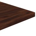 vidaXL 120 x 70 x 75 cm Pevné akáciové drevo Tmavohnedá a čierna