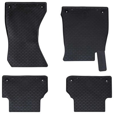 vidaXL Autokoberec 4 pcs Čierna vhodné pre Audi A4 B9 2015-2024 Guma