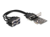 PCI Express Card to 4 x Serial RS-232