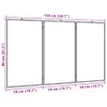 vidaXL Magnetická biela tabuľa skladacia 150x80x1,7 cm hliník