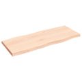 vidaXL Stolová doska 100x40x(2-4) cm neošetrený masív živé hrany