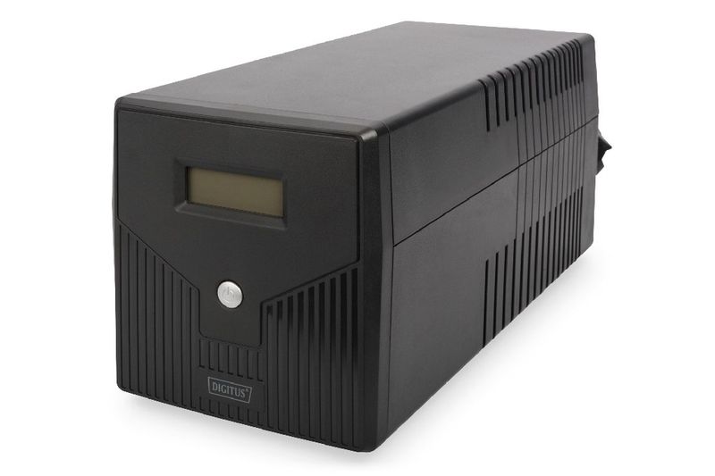 DIGITUS Professional Line-Interactive UPS, 2000VA / 1200W 12V / 9Ah x2 batérie, 4x CEE 7/7, AVR, USB, RS232, RJ11 / 45,