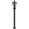 vidaXL Vonkajšia stojaca lampa čierna 80 cm nehrdzavejúca oceľ