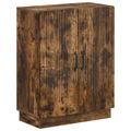 vidaXL Kúpeľňová úložná skriňa HOORN Dymový dub 59,5 x 31 x 77 cm