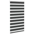 vidaXL Zebra roleta čierna 70x100 cm šírka látky 65,9 cm polyester