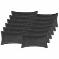 vidaXL Poťah na podložku 12 ks HOUTEN Tmavosivá 40 x 80 cm Bouclé