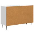vidaXL Servírovacia skriňa Biela s vysokým leskom 89 x 34,5 x 62 cm
