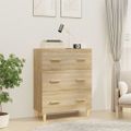 vidaXL Komoda dub sonoma 70x34x90 cm spracované drevo
