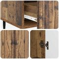 vidaXL Servírovacia skriňa Staré drevo 66 x 34,5 x 97 cm