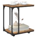 vidaXL Bočný stôl Staré drevo 50 x 35 x 55.5 cm Kompozitné drevo