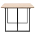 vidaXL Jedálenský stolík v tvare O 200x100x75,5 cm borovica a oceľ