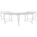 vidaXL Stromová lavička 4-Počet miest 160 x 80 x 44 cm Oceľ