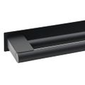 vidaXL Držiak na uteráky Čierna 40 x 9 x 4 cm Nehrdzavejúca oceľ