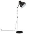 vidaXL Podlahová lampa 25 W čierna 30x30x90-150 cm E27