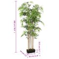 vidaXL Umelý bambusový strom 1605 listov 180 cm zelený
