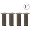 vidaXL Nohy konferenčného stolíka 4 ks, prírodná oceľ, 30-32 cm, oceľ