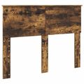 vidaXL Rám postele Dymová dub 135 x 190 cm Inžinierske drevo
