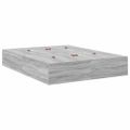 vidaXL Rám postele s úložným prostorem Sivý Sonoma 140 x 200 cm