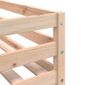 vidaXL Poschodová posteľ so závesmi modrá 80x200 cm masívna borovica