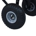 vidaXL Ručný vozík červený 150 kg
