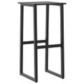 vidaXL Barové stoličky 4 ks čierne 38x38x80 cm práškovaná oceľ