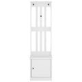 vidaXL Halový strom SANDNES biela 45x40x159,5 cm masívna borovica