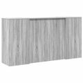 vidaXL Recepčný stôl sivý dub sonoma 200x50x103,5 cm kompozitné drevo